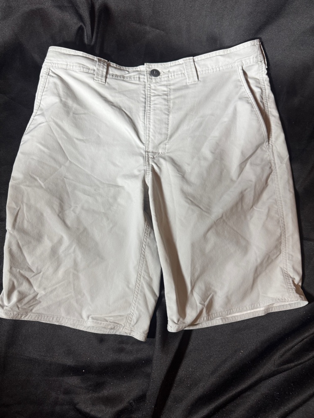 George Men's Flat-Front Light Gray Shorts